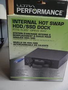 Ultra Performance Internal Hot Swap HDD/SSD Dock - Fits 5.25" Drive Bay - NEW - Picture 1 of 5