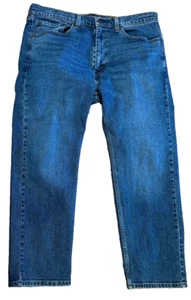 Pantalones de mezclilla Levi's 505 para hombre 36 x29 azul lavado oscuro calce regular - Imagen 1 de 8