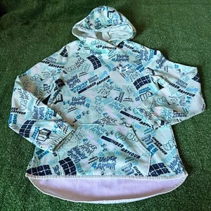 Under Armour All Over Print Kangaroo Pocket Mint Sweater Hoodie Youth Size M - Picture 1 of 12