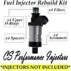 Fuel Injectors Rebuild Repair Kit fits 1992-1995 Honda Civic 1.5L 1.6L I4 OBD1