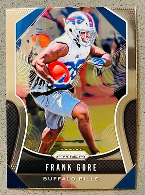 2019 Panini Prizm Football NFL #8 Frank Gore Base Trading Card 49ers Bills - Image 1 of 2