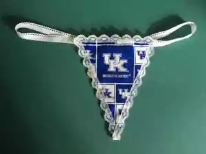 Womens UNIVERSITY of KENTUCKY Wildcats Dorm College String Thong Underwear - Picture 1 of 1