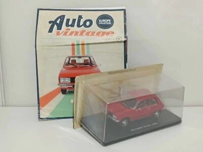 Peugeot 104 ZS 1976 1:24 Rosso Edicola Auto Vintage + Fascicolo - Immagine 1 di 4