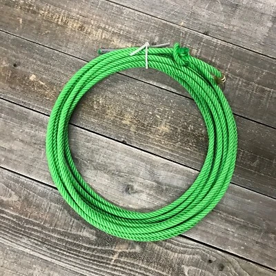 COWBOY CORDAGE INC. Synco Chaos 4 Strand Lime, 10.5 x 60' Ranch Poly Rope