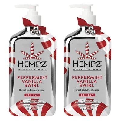 Hempz Peppermint Vanilla Swirl Herbal Body Moisturizer 17 oz (Set Of 2) - Image 1 of 4