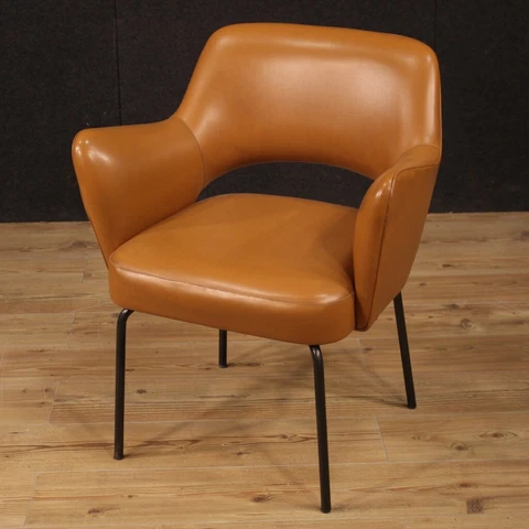 Armchair modern design faux leather living room chair Mobiltecnica Torino Cover