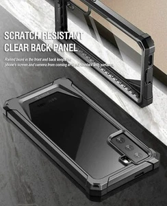 Pour Galaxy S21 5G (2021) Coque Arrière Transparente Antichoc Coque 360 Couverture Complète Noir - Photo 1 sur 5