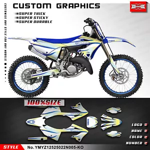 Kungfu Graphic MX Sticker Kit for Yamaha YZ125 YZ250 2022 2023 2024 2025 Rebuild - Picture 1 of 17