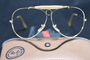 Gafas de sol vintage RAY-BAN B&L EE. UU. marco agujero bala tiradores 62-8 - Imagen 1 de 1