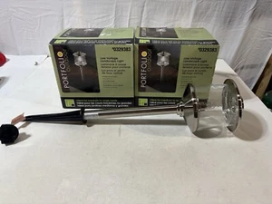Lot Of 2 portfoli outdoor lighting 0329383 Model#00903 - Picture 1 of 15