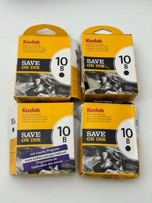 Kodak Ink Cartridges 10B Black Genuine - 4 Cartridges - Open Box - Image 1 of 3
