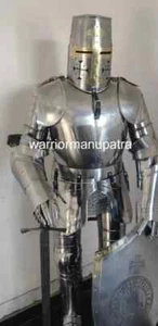 Knight Templar Costume Medieval Wearable Suit Of Armor Full Body Crusader suit - Picture 1 of 7