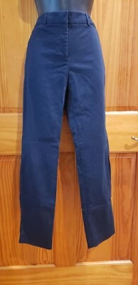 Jones New York Signature Women Grace Ankle Tapered Pants Navy Blue Size 4 - Image 1 of 4