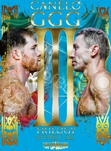 Canelo Alvarez vs Golovkin III 4LUVofBOXING Poster new Boxing wall art GGG - Imagen 1 de 12