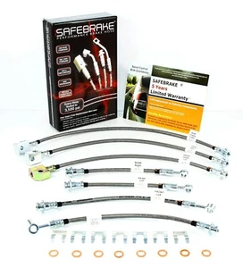 Patrol Y61 TB45E (ABS) (2 INCH LIFT) 1997-2001 - SAFEBRAKE Performance Hoses - Picture 1 of 12