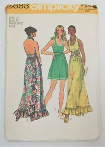 Abito Simplicity 5683 modello cucito tg. 12 vintage non tagliati - Foto 1 di 5