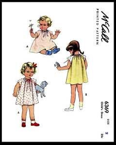 McCall 6369 PATTERN Pillowcase Dress Frock Toddler GIRLS Sz 2 - Picture 1 of 3