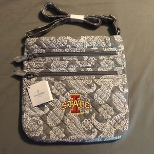 Bolso Bandolera Vera Bradley Iowa State University Colegial Triple Cremallera Hipster - Imagen 1 de 10