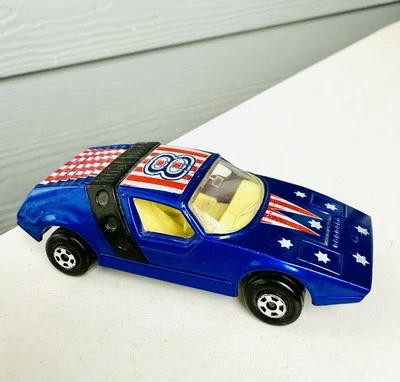 Vintage Matchbox 1972 SuperFast Siva Spyder No 41 #8 Blue Made In England - Image 1 of 4