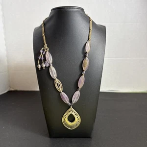 SILPADA Sterling Silver AMETHYST-PEARL & SEED BEAD Necklace RETIRED! 16” - Picture 1 of 10