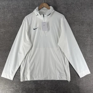 Nike Woven Coaches Windbreaker Jacket 1/4 Zip Hoodie Men’s Medium FJ9545-101 NWT - Picture 1 of 7