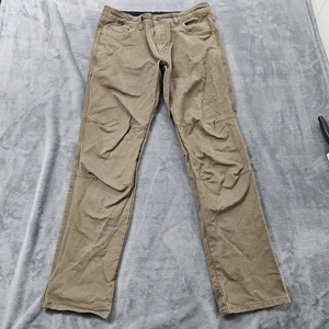 Kuhl Ryder Pants Mens 33x32 Brown Articulated Knee Workwear Vtg Patina Hiking - Picture 1 of 13