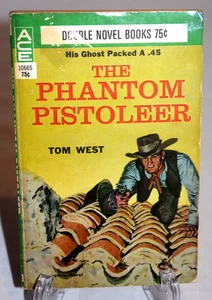 The Phantom Pistoleer Tom West & The Challenger Giles Lutz Ace Double 1960 - Foto 1 di 7
