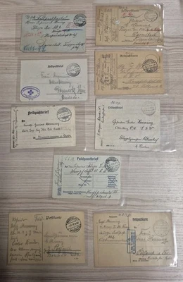 Feldpostbriefe 9 Stück 1. Weltkrieg ××117×× - Bild 1 von 4
