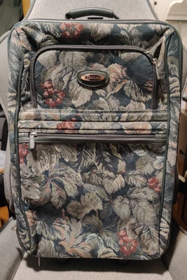 Maleta de equipaje de viaje de colección Jaguar tapiz floral 19""x7,5""x14"" Foto 1 de 4