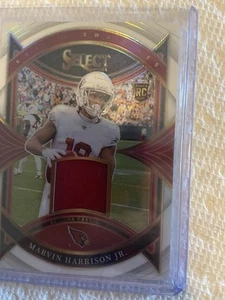 2024 Panini Select Marvin Harrison Jr. RC White Prizm /75 Patch Cardinals - Picture 1 of 2