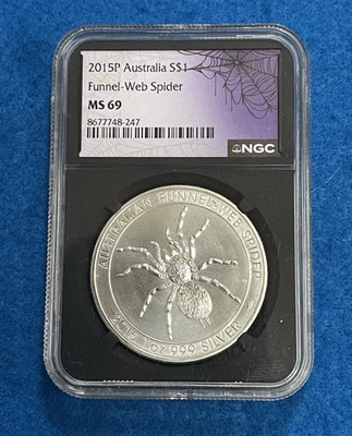 2015P Australia Funnel-Web Spider NGC MS69 - Image 1 of 4