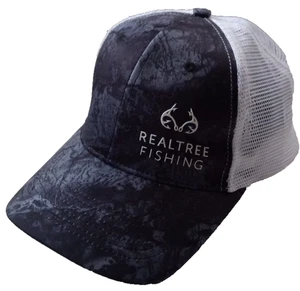Realtree Fischermütze Baseballkappe Unisex grau Tarnmuster verstellbar Netzrücken Druckknopflasche - Bild 1 von 13