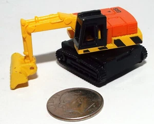 Small Micro Machine Orange, Yellow & Black Excavator - Picture 1 of 4