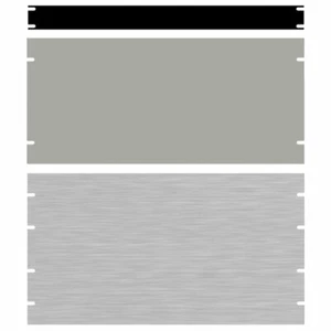 Hammond PBPA19003LG2 2U 19" Rack aluminium panneau vierge gris clair 483 x 3 x 89 - Photo 1/1
