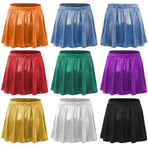 Kids Girls Dance High Waist Pleated Party Skirts School Dancewear Tennis Mini - Picture 1 of 70