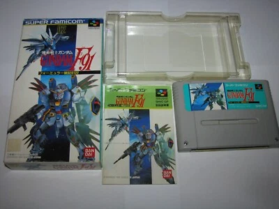 Mobile Suit Gundam F91 Super Famicom SFC Japan import Boxed Manual US Seller - Image 1 of 4