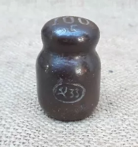 Antigua kettlebell rara peso de cerámica de la URSS 100 g 1933 hoz - Imagen 1 de 9