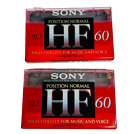 Sony Cassette Tape Hf60 2 60 Minute Tapes