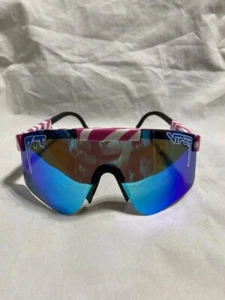 Pit Viper Damen Sonnenbrille rosa gestreift polarisiert - Bild 1 von 4