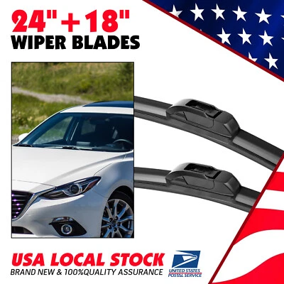 18" X 24" Front Windshield Wiper Blades fit for 2012 Ford Transit Connect - Изображение 1 из 4