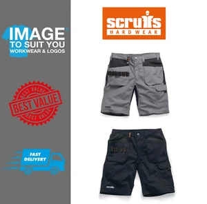 Scruffs Holster Shorts Trade Flex Lightweight Slim Fit Hard Wearing Work Shorts - Picture 1 of 3