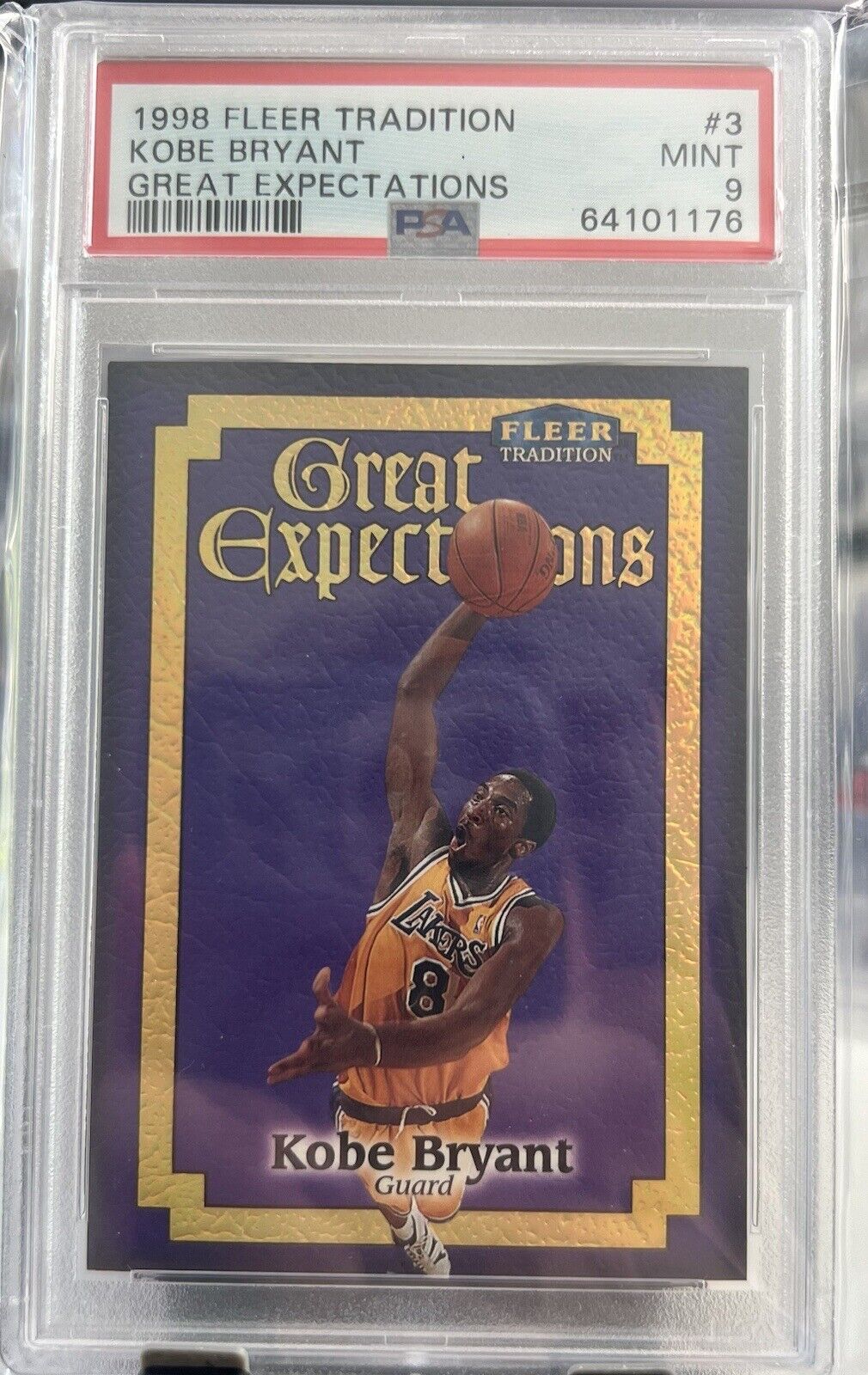 1998-99 Fleer Tradition Great Expectations Kobe Bryant Lakers HOF PSA 9