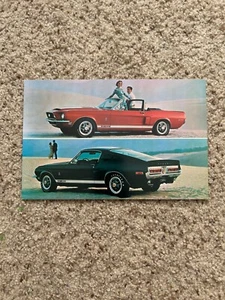 1968 Shelby Mustang original Fabrikpostkarte. - Bild 1 von 2