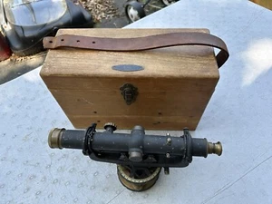 Vintage David White Co. Brass Surveyor's Transit With Original Case - Picture 1 of 20