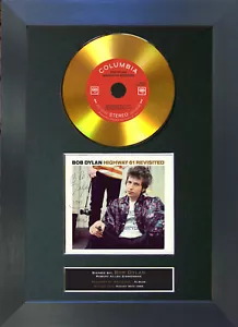 GOLD DISC BOB DYLAN Highway 61 Revisited Signed Autograph Mounted Print A4 143 - Picture 1 of 10
