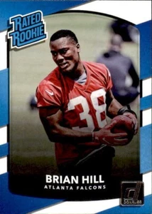 2017 Donruss Rated Rookie Brian Hill RR RC #310 ATLANTA FALCONS 🏈 - Bild 1 von 2
