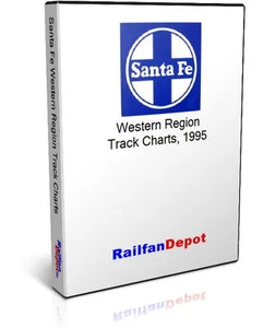 Gráfico de pistas de Santa Fe región occidental 1995 - PDF en CD - RailfanDepot - Imagen 1 de 3