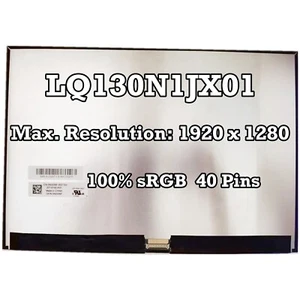 100% sRGB LQ130N1JX01 13.0'' Laptop LCD LED Screen Panel Matrix FHD 40Pin - Picture 1 of 2