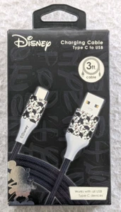 Mickey Mouse Disney Type C to USB - 3 Foot Charging Cable - NEW - Picture 1 of 2