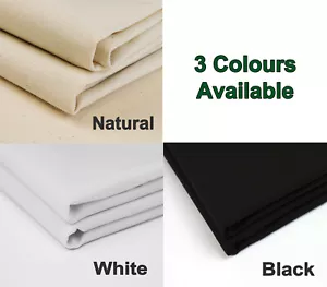 100% Cotton Calico Fabric by Metre 150cm 60" Wide for Craft Sewing Totes 155 GSM - Picture 1 of 10